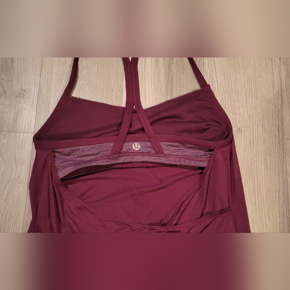 Lululemon C.Y.B. Size 2, Wee Are From Space September Plum Strappy Tank Top - Picture 6 of 11